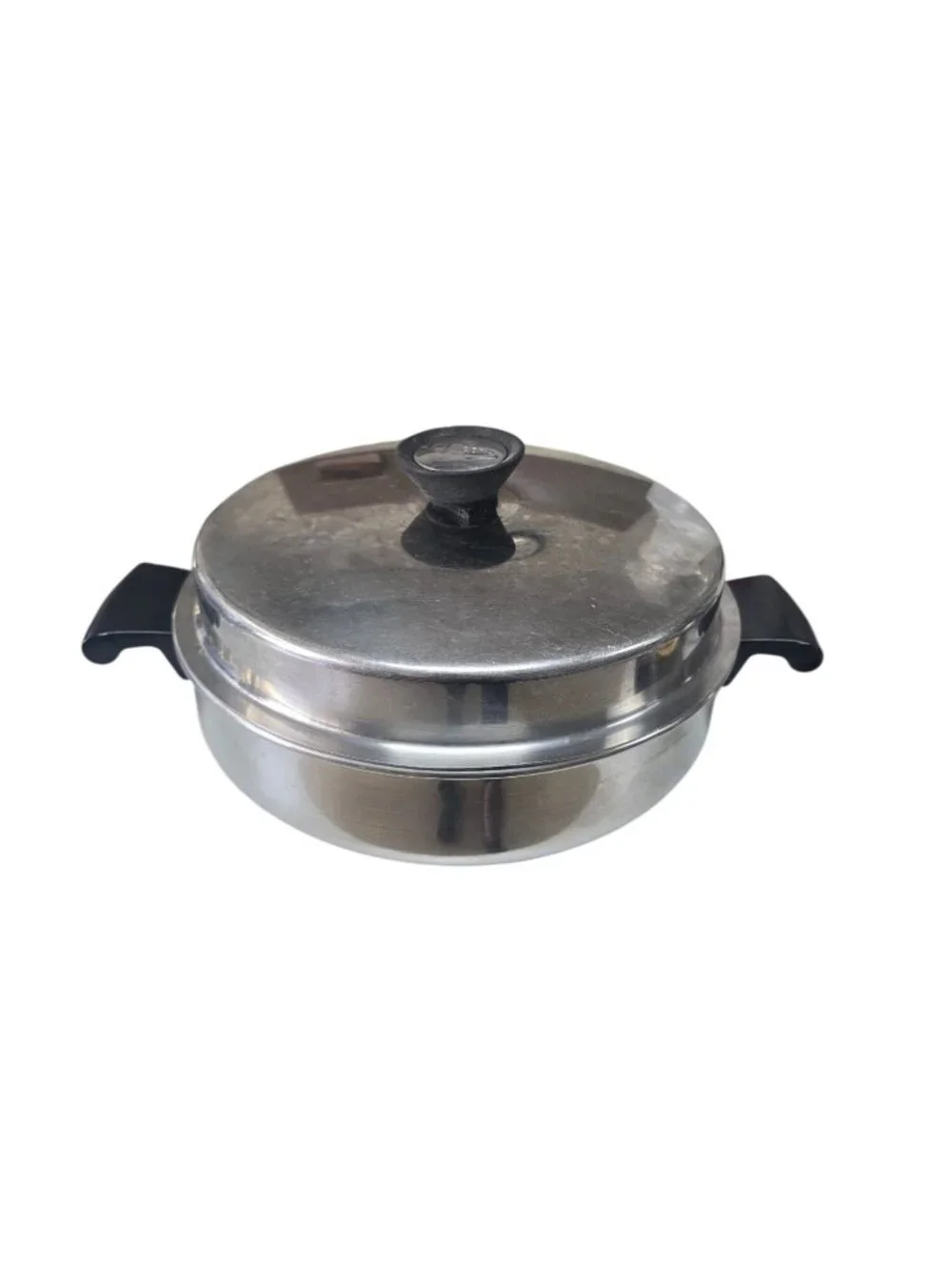 Amway Queen 6‑Cup Egg Poacher Tray with Egg Cups, Pan & Lid Stainless Steel Set